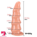 6.69in 8.66in 10.24in Exotic Wavy Anal Big PVC Dildo Cock Butt Plug