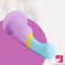 5.83in Unisex Silicone Soft Rainbow Dildo Adult Toy For Gay LGBT