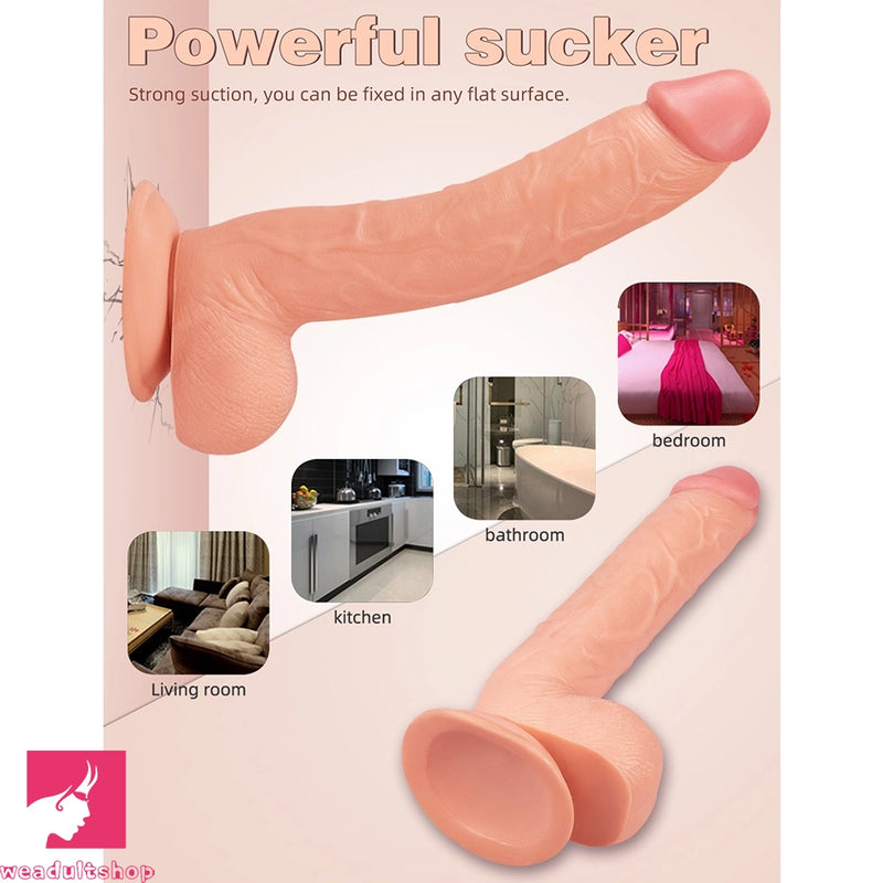 10.2in Female Big Dildo Real Lifelike Adult Toy With Big Suction Cup