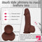 8.85in 3in1 Intelligent Heating Thrusting Vibrating Auto Ebony Dildo