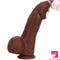 8.85in 3in1 Intelligent Heating Thrusting Vibrating Auto Ebony Dildo