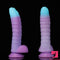 8.15in 9.06in Mixed Color Silicone Gradient Big Soft Odd Dildo Adult Toy