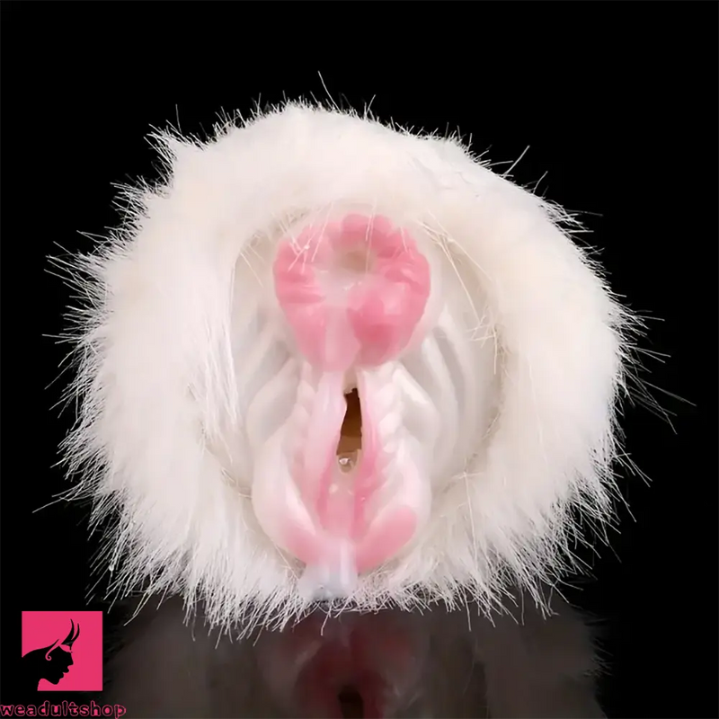 Faux Animal Hair 3D Vagina Tight Male Beginner Pocket Pussy Sex Toy