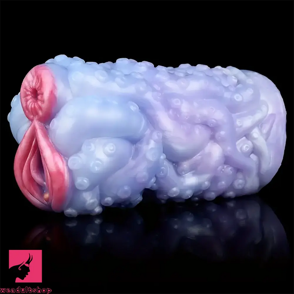 Soft Liquid Silicone Dual Channel Male Masturbator Animal Pussy