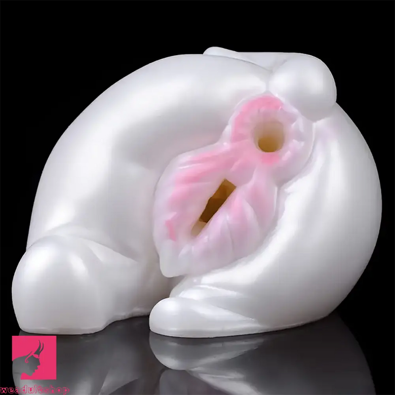 Silicone Male Self-Stimulation Dual-Cavity Training Animal Pussy Toy