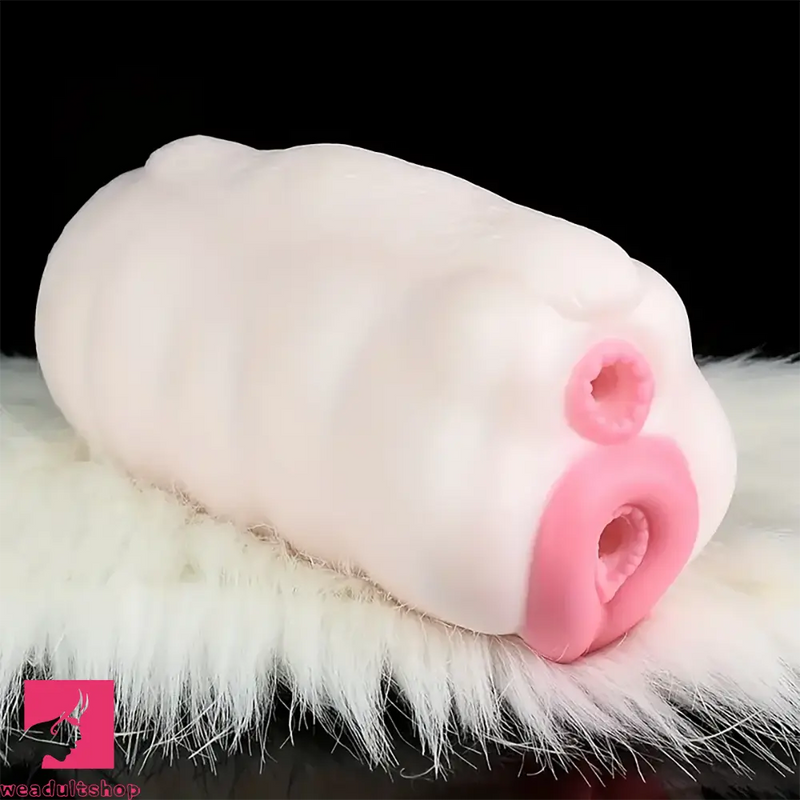 Silicone Animal Pussy Male Masturbator Toy With Removable Fur