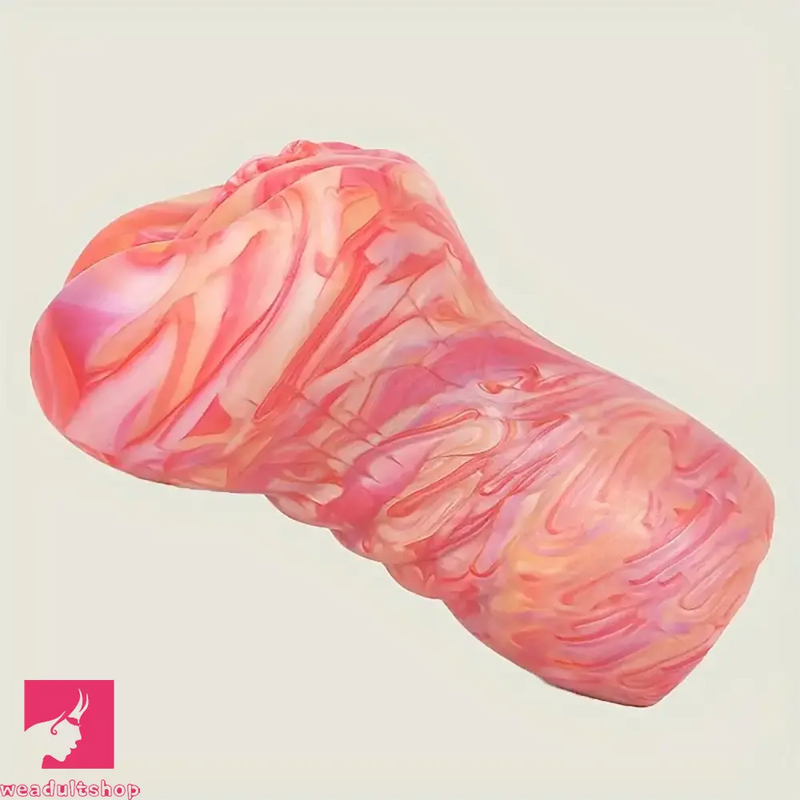 Silicone Dual Channel Animal Pussy Masturbation Toy For Penis