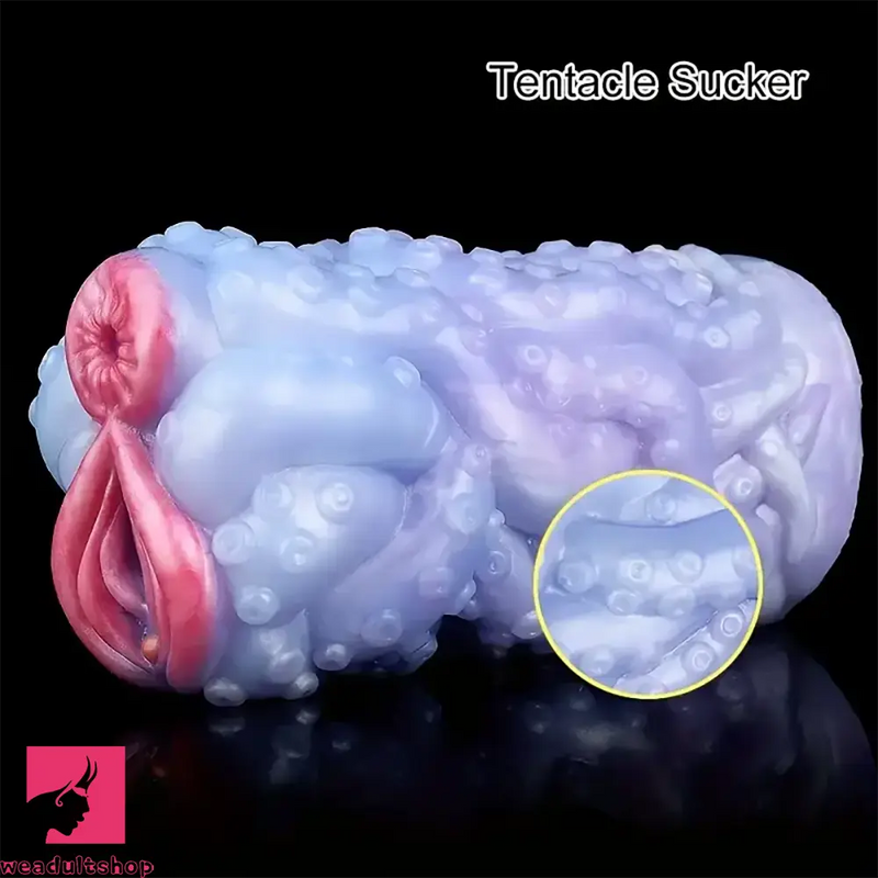 Soft Liquid Silicone Dual Channel Male Masturbator Animal Pussy