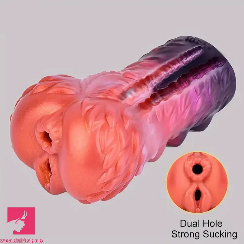 Realistic Dual Hole Animal Vagina Tight Anal Pussy Toy Masturbator