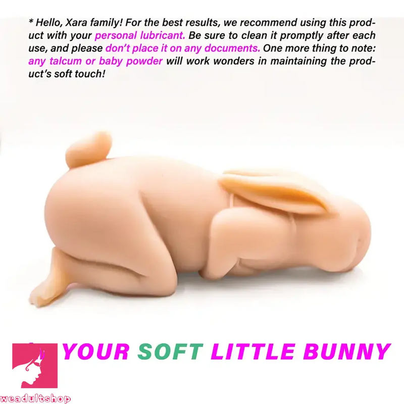 Small Rabbit Male Masturbator With Bra Animal Pocket Pussy