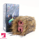 Dual Channel Monkey Fur Animal Pussy Toy With Removable Faux