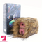 Dual Channel Monkey Fur Animal Pussy Toy With Removable Faux