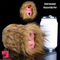 Dual Channel Monkey Fur Animal Pussy Toy With Removable Faux