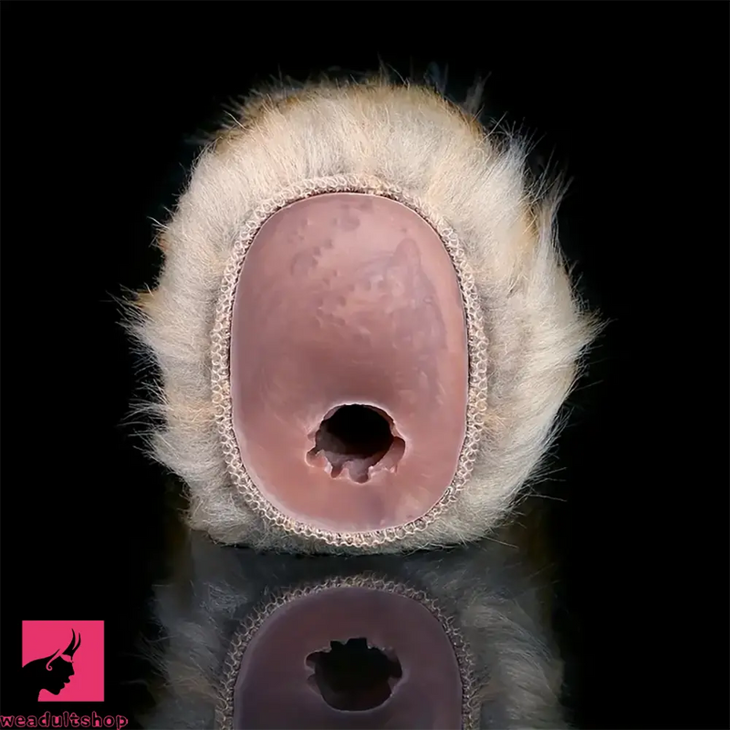 Dual Channel Monkey Fur Animal Pussy Toy With Removable Faux