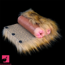 Dual Channel Monkey Fur Animal Pussy Toy With Removable Faux