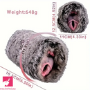 Fantasy Animal Pussy Male Masturbator With Removable Faux Fur