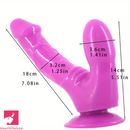 7.08in Double Sided Real Lifelike PVC Dildo For Vaginal Masturbation