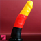 8.27in Silicone Rainbow Soft Realistic Big Pleasure Sex Play Dildo