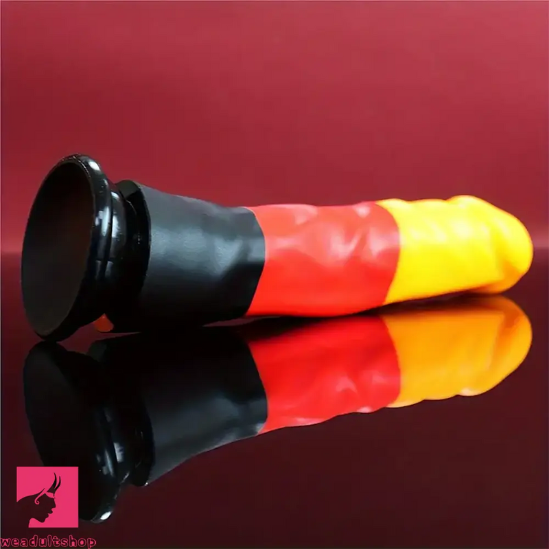 8.27in Silicone Rainbow Soft Realistic Big Pleasure Sex Play Dildo