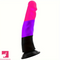 8.27in Silicone Rainbow Soft Realistic Big Pleasure Sex Play Dildo