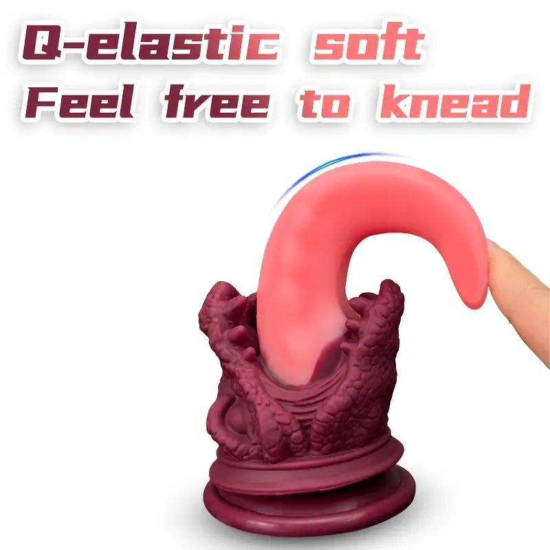 Tongue Shape Liquid Silicone Intimate Good Anal Plug Anal Dildo