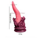 Tongue Shape Liquid Silicone Intimate Good Anal Plug Anal Dildo