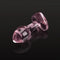 Crystal Mushroom Shape Butt Plug Glass Massage Bum Plug Sex Toy