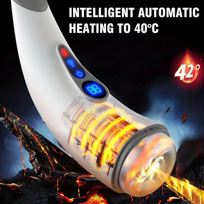 9 Sucking 9 Vibrating Modes 3D Sleeve Heating Auto Masturbator