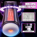 7 Sucking Vibrating Heating LCD Display Automatic Male Masturbator