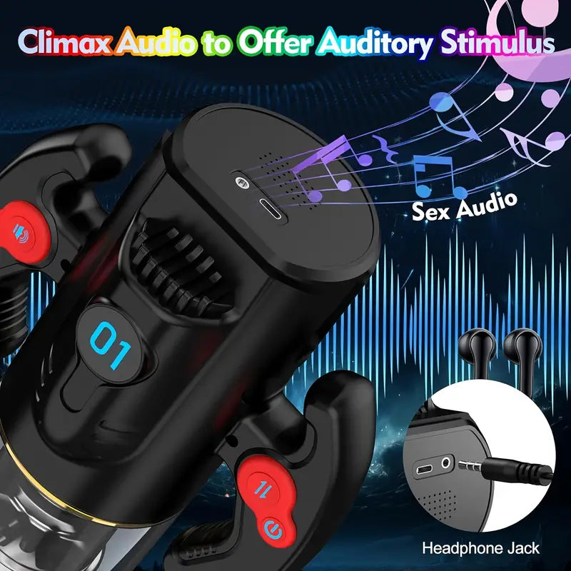 Automatic Male Masturbator 9 Thrusting Rotating Modes Male Sex Toy