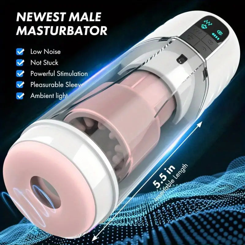 Voice Interaction Automatic Telescopic Rotation Male Masturbator