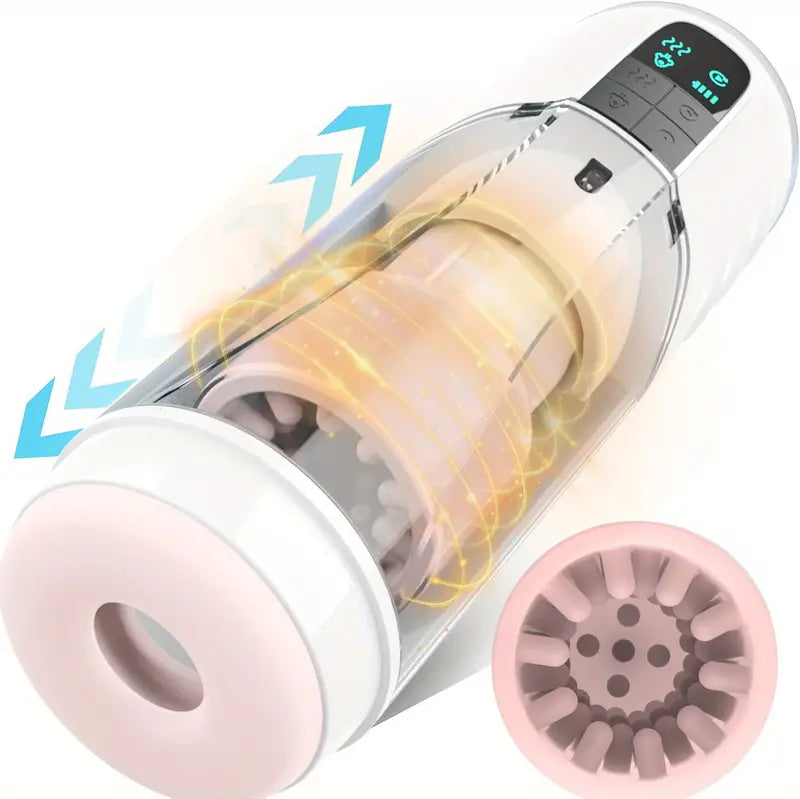 Voice Interaction Automatic Telescopic Rotation Male Masturbator