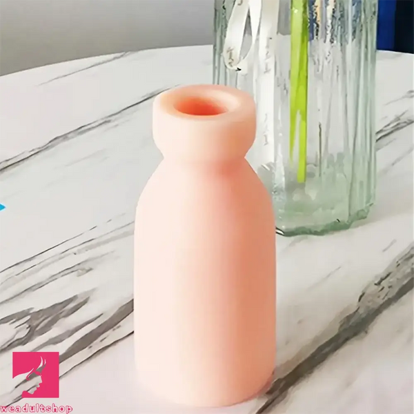 Milk Bottle Realistic Pocket Pussy with Lifelike Textured Vagina