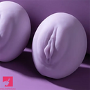 Soft Silicone Manual Realistic Textured Oval Design Pocket Pussy