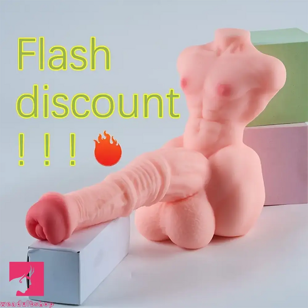 3D Mini Dildo Anal Masturbator Sex Torso Pocket Pussy Male Sex Toy