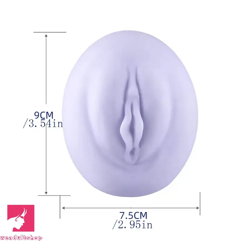 Soft Silicone Manual Realistic Textured Oval Design Pocket Pussy