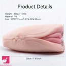 TPE Material 2-in-1 Portable Male Masturbator Pocket Pussy Sex Toy