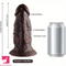 7.2in Realistic Anal Thick Ebony Silicone Lifelike Textured Penis Dildo