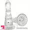 7.67in Monster Knots Clear Spiked TPE Dildo Manual Adult Love Toy