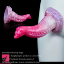 8.3in Fantasy Tentacle Octopus Soft Silicone Animal Cock Fat Dildo