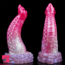 8.3in Fantasy Tentacle Octopus Soft Silicone Animal Cock Fat Dildo