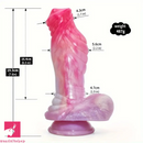 7.6in Fantasy Silicone Soft Monster Penis Dildo For Hands-Free Play