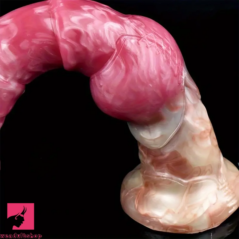 12in Silicone Animal Horse Cock Knot Large Dildo For Sex Play