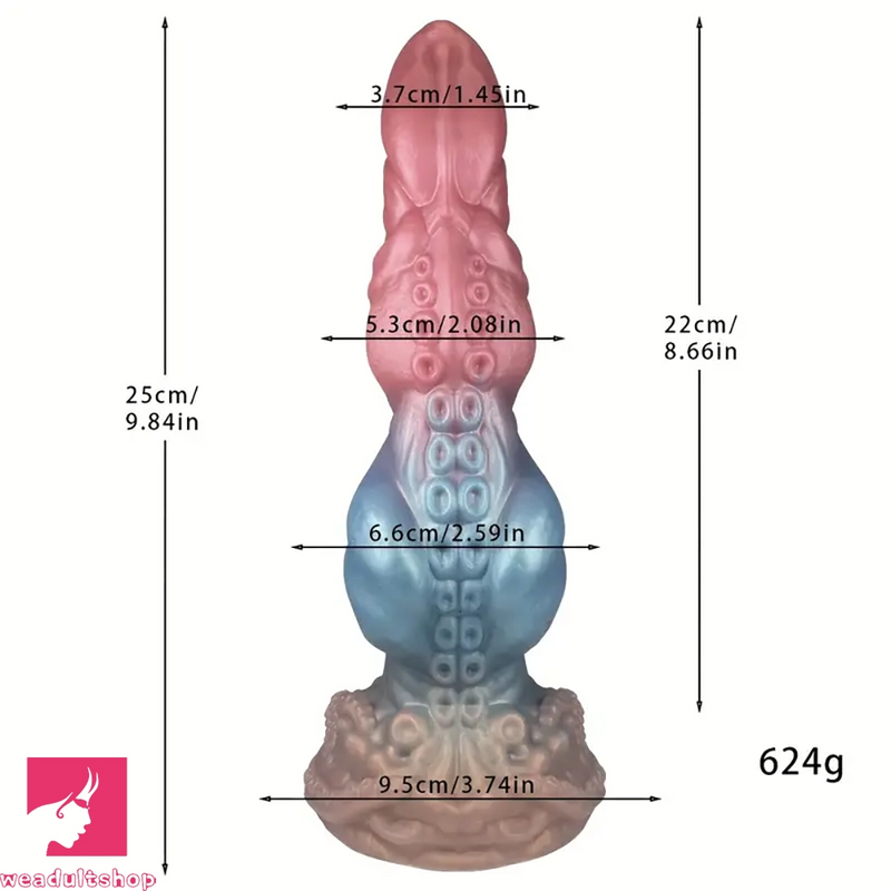 9.84in Silicone Realistic Knot Monster Octopus Tentacle Cock Love Toy