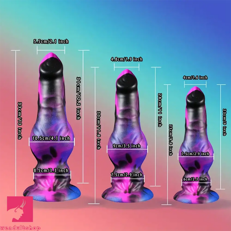 9.8in 11.8in 13in Dog Knot Big Long Anal Dildo Soft Silicone Cock Dildo