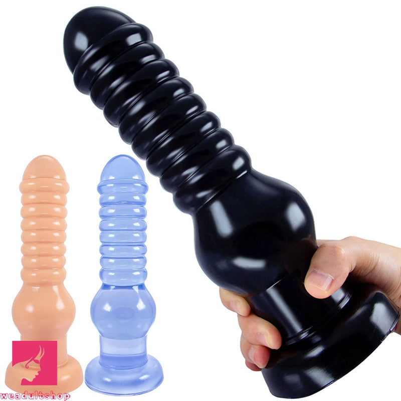 9.4in Big PVC Anal Suction Cup Dildo Butt Plug For Women Men Love