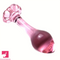 4.1in Small BDSM Glass Flower Bottom Dildo For Women Men Adult Toy