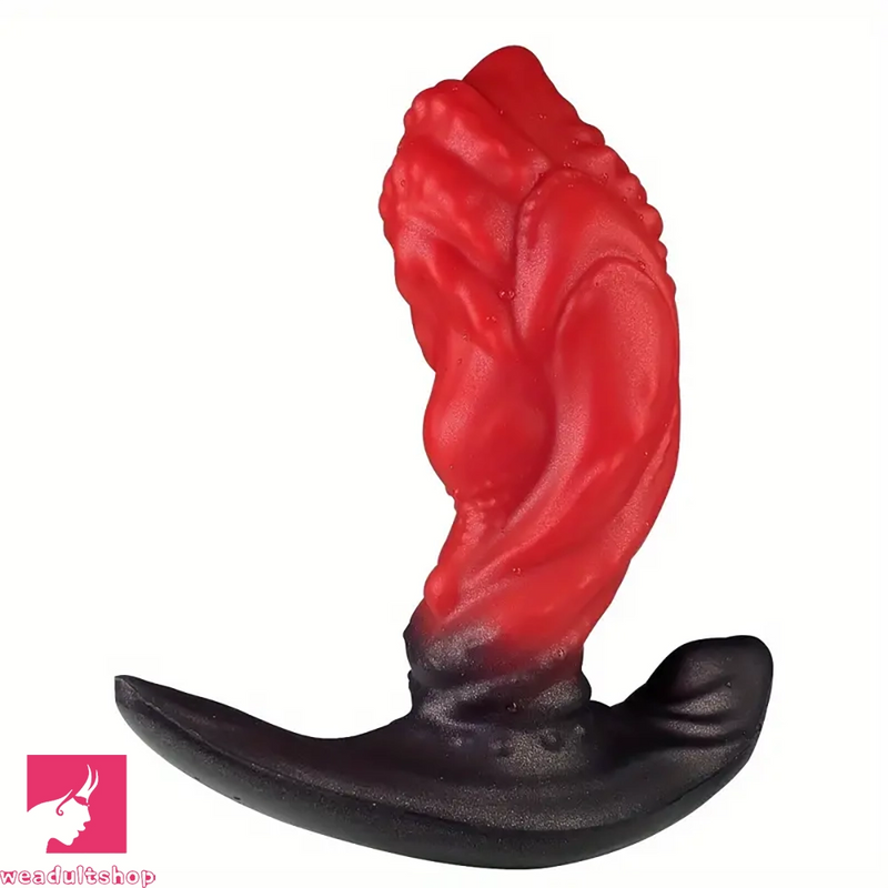 4.52in 5.51in 6.29in Liquid Silicone Anal Plug Wearable Women Dildo