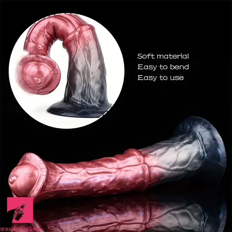 8.43in 10.55in 11.18in 11.22in 12.01in Silicone Soft Horse Big Wide Dildo