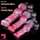 8.26in 10.23in 13.18in Horse Cock Knot Silicone Soft Animal Clit Dildo